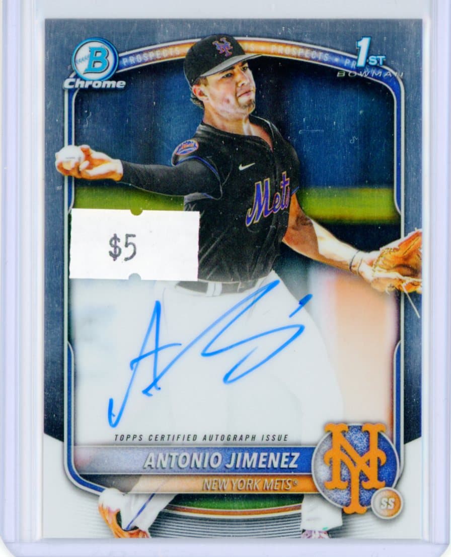 Antonio Jimenez - New York Mets - Autograph — front