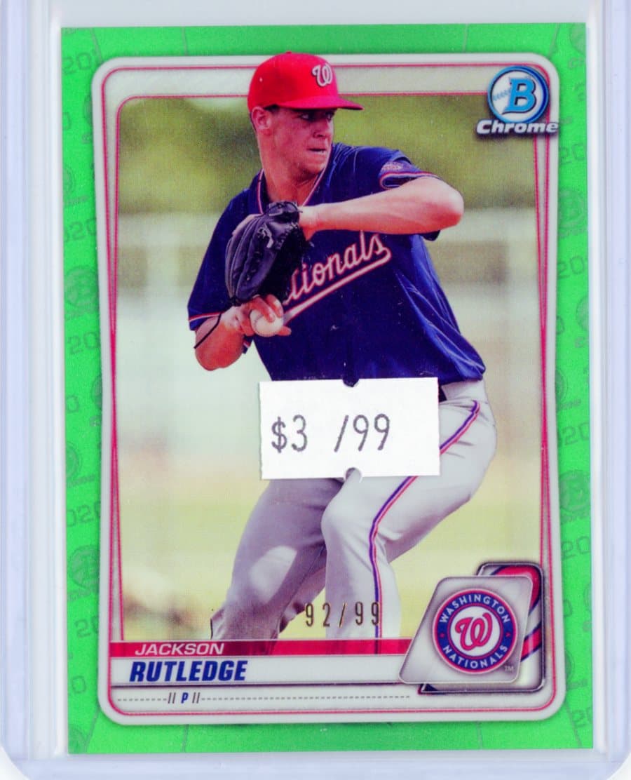 Jackson Rutledge - Washington Nationals - Parallel #/99 — front