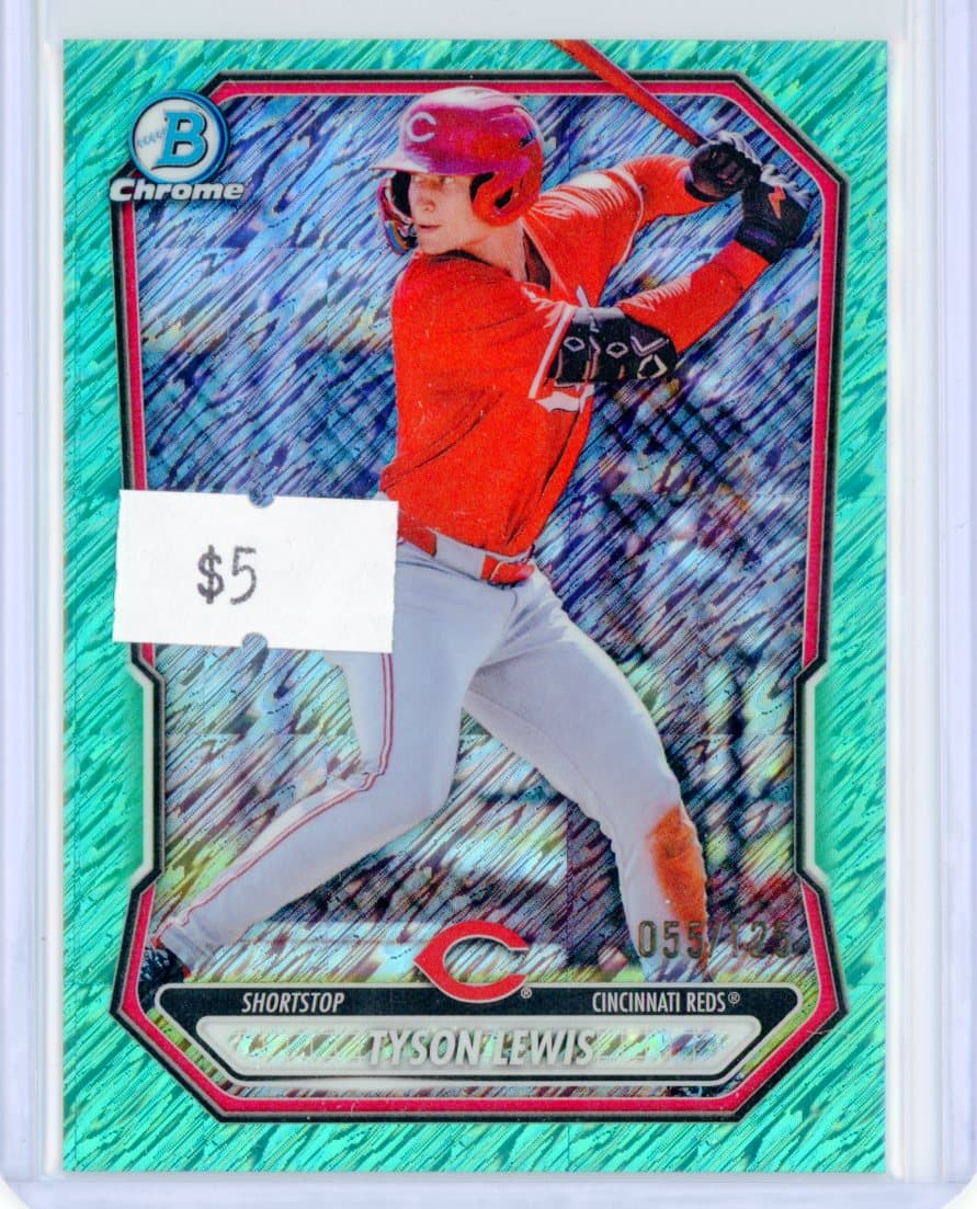 Tyson Lewis - Cincinnati Reds - Parallel #/125 — front