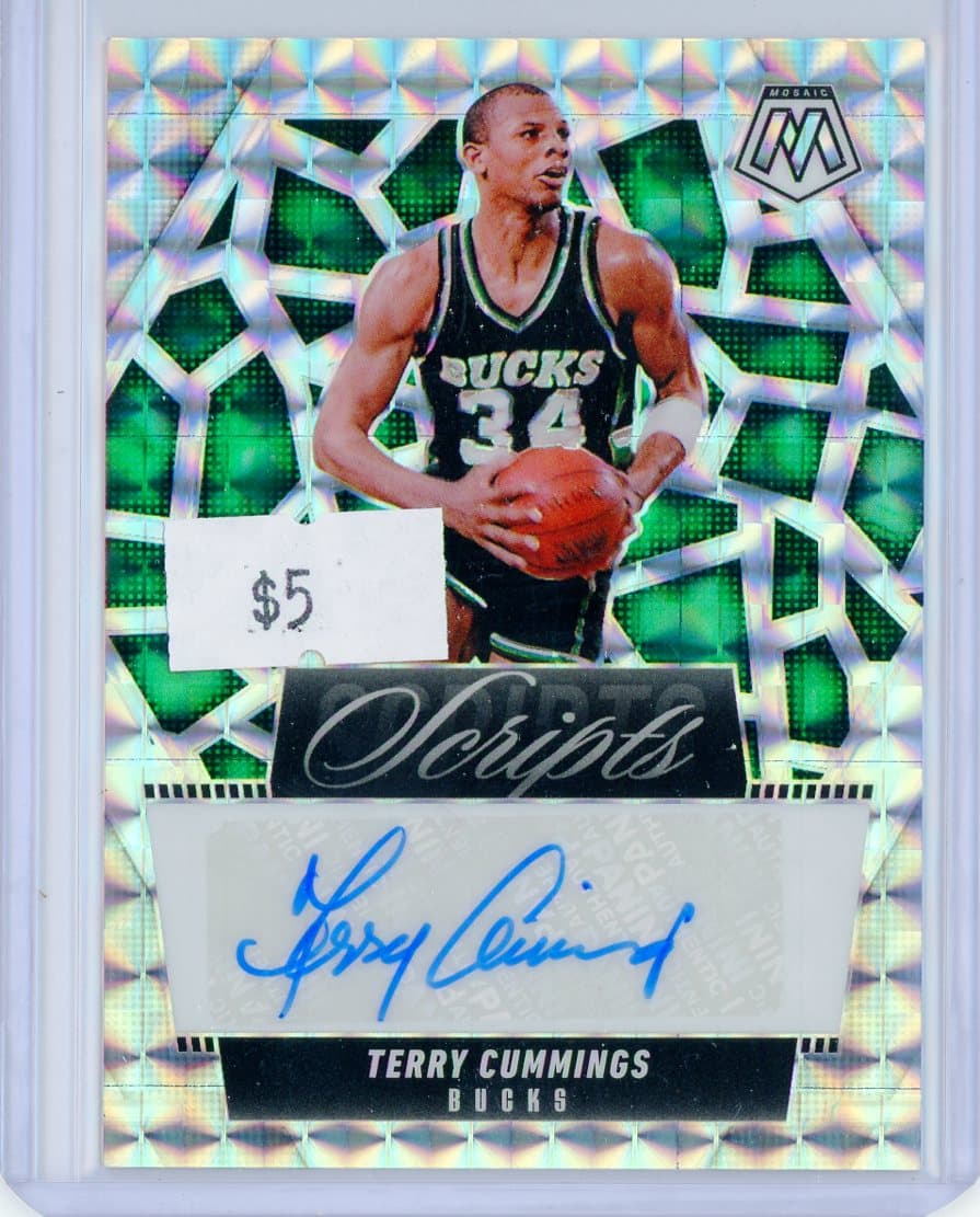 Terry Cummings - Milwaukee Bucks - Autograph — front