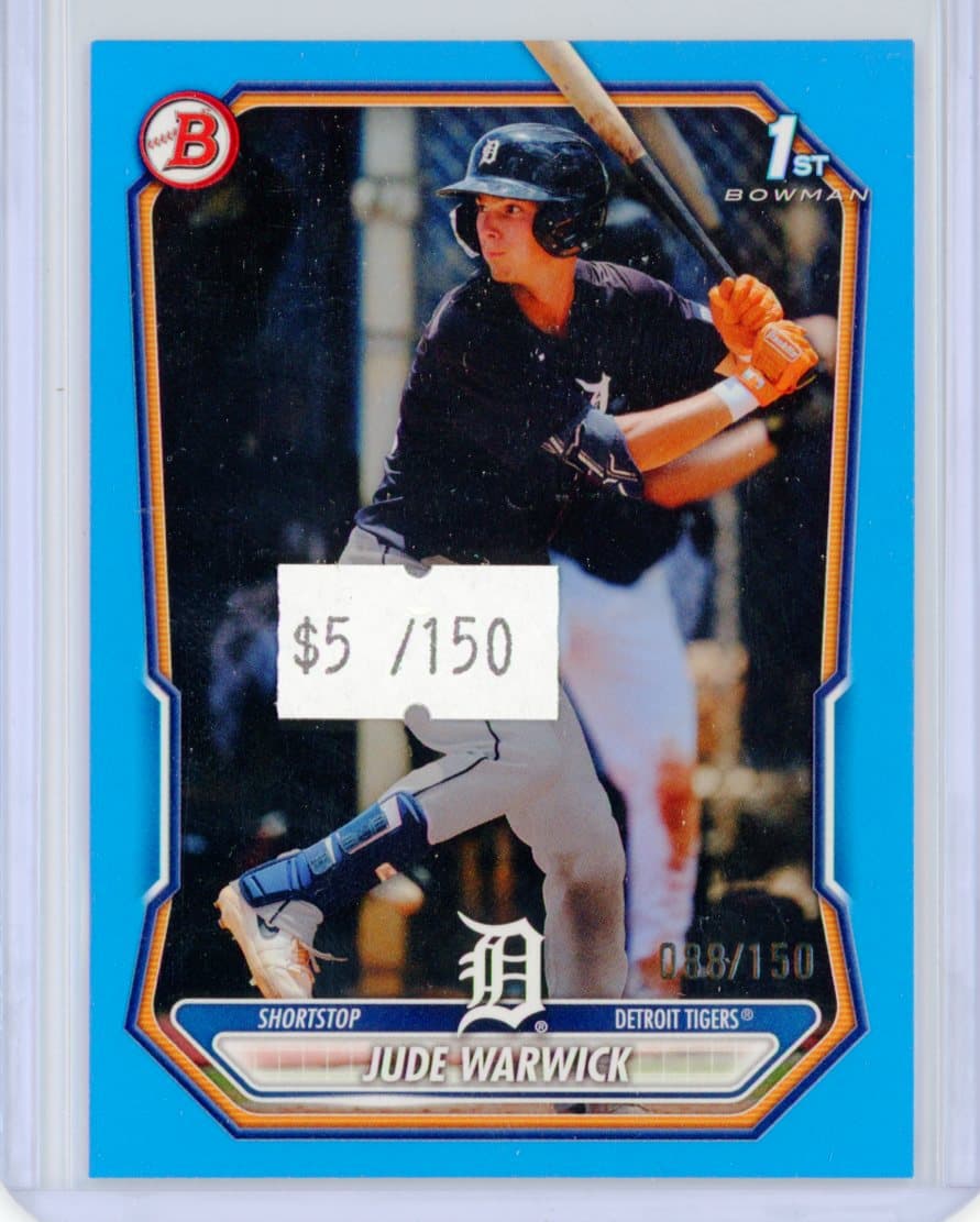 Jude Warwick - Detroit Tigers - Parallel #/150 — front