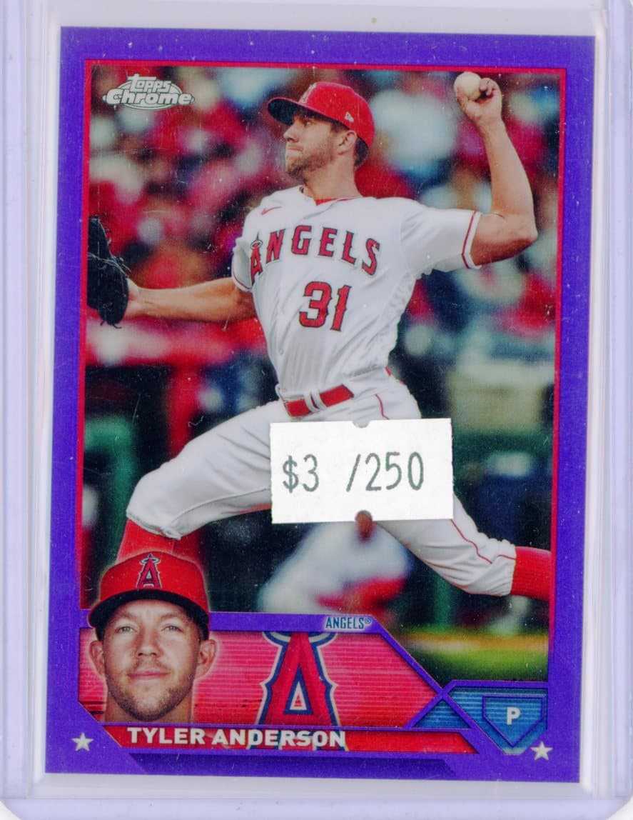 Tyler Anderson - Los Angeles Angels - Parallel #/250 — front