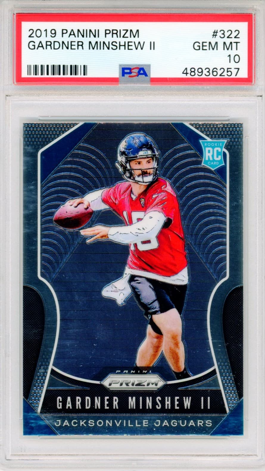 2019 Panini Prizm Gardner Minshew II Rookie PSA 10