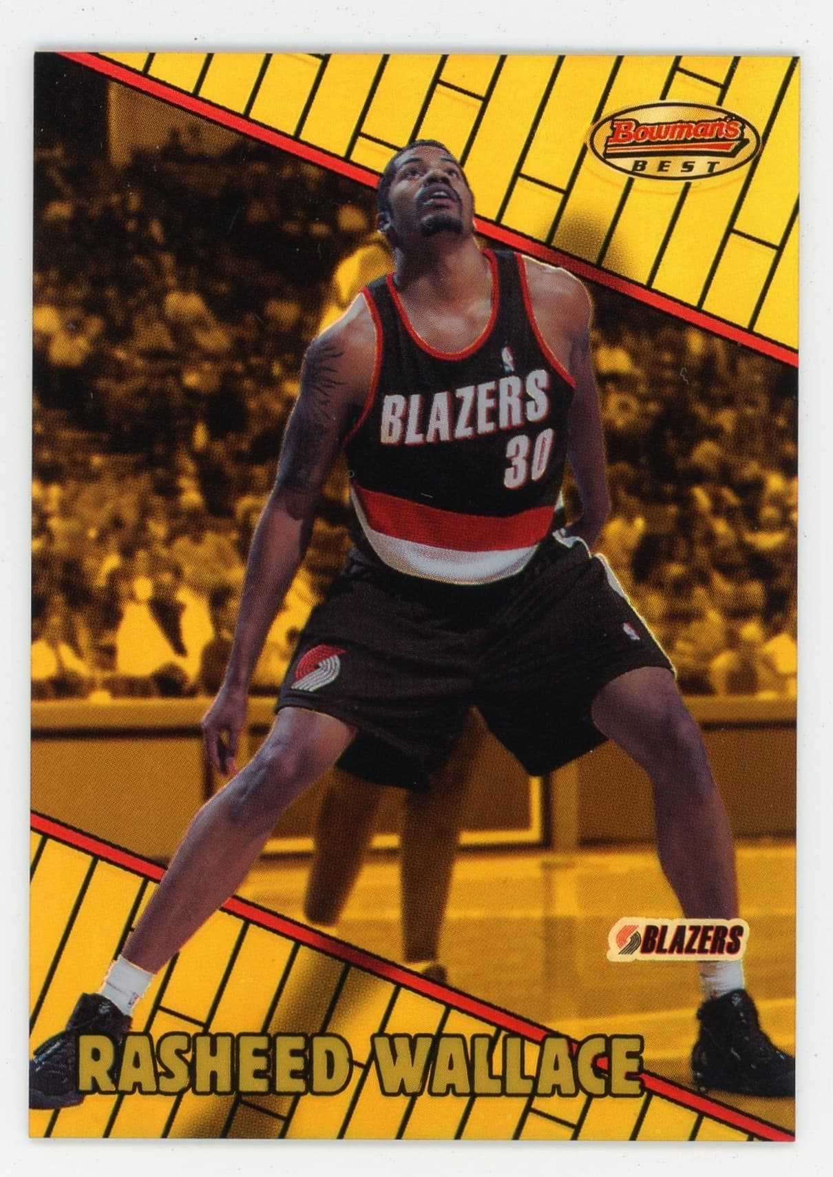 1999-00 Bowman's Best #53 Rasheed Wallace Refractor #/400