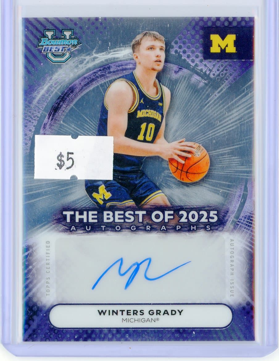 Winters Grady - Michigan Wolverines - Autograph — front