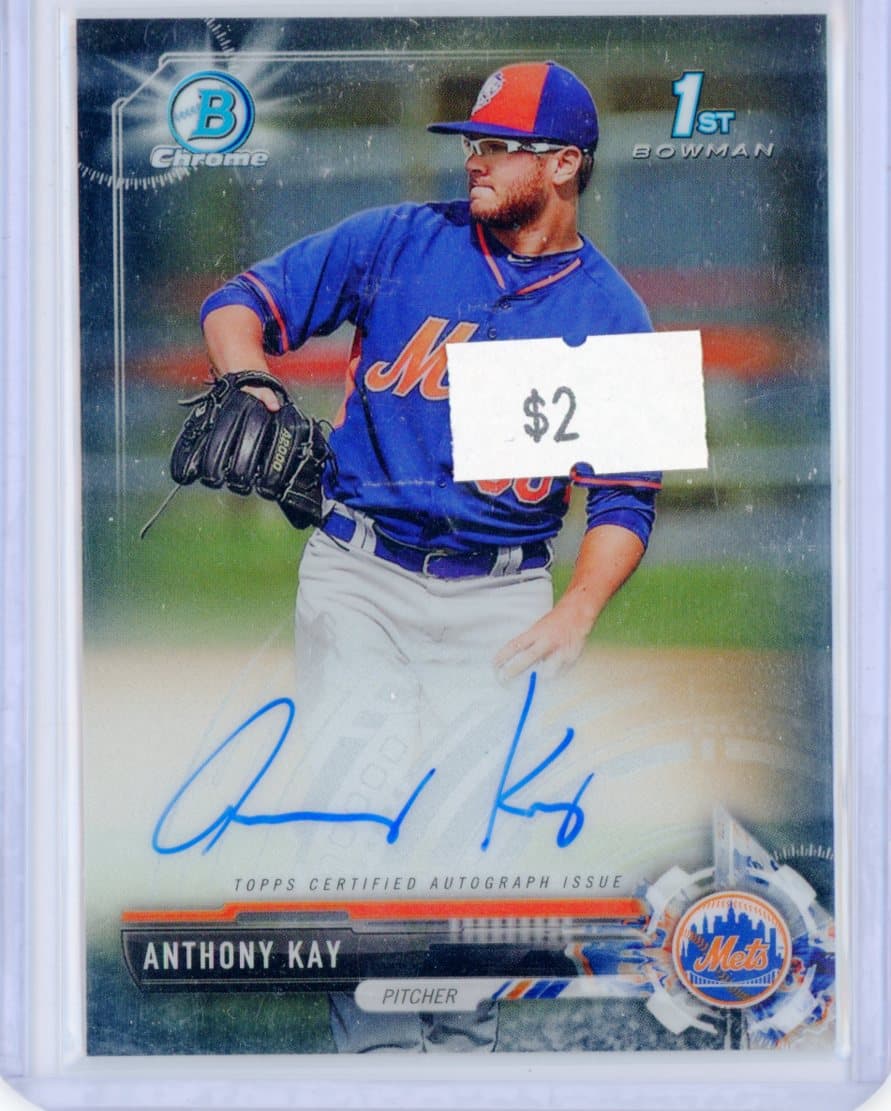 Anthony Kay - New York Mets - Autograph — front
