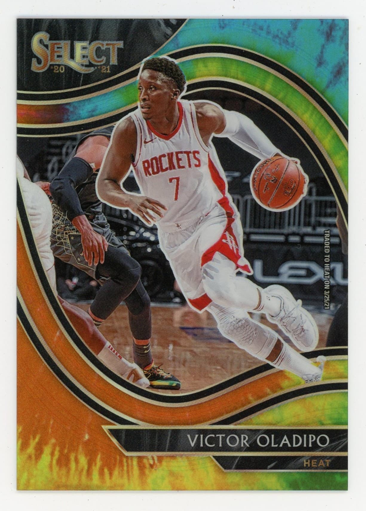2020-21 Panini Select #205 Victor Oladipo Courtside Prizm Tie-Dye #/25